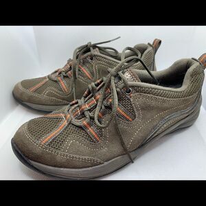 Privo by Clarks Taupe Sneakers Lace Up Athletic Casual Shoes Size 7